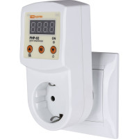 Реле напряжения в розетку TDM ELECTRIC РНР-02, 16А, дисплей, регулируемый SQ1513-0002