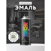 Аэрозольная эмаль Decorix RAL ПРОФЕССИОНАЛЬНАЯ глянцевая серо-белый RAL 9002 520 мл 0138-9002 DX