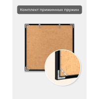 Фоторамка ООО Первое ателье Черная алюминиевая рамка 70x70 см Niel-2nm-70x70