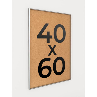 Фоторамка ООО Первое ателье Серебристая алюминиевая рамка 40x60 см Niel-2sm-40x60