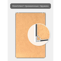 Фоторамка ООО Первое ателье Белая алюминиевая рамка 60x90 см Niel-2wg-60х90