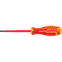 Диэлектрическая плоская отвертка INGCO SL4x100 мм HISD814100
