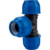 Компрессионный тройник TEBO ПНД 50x50x50 T-ПНД.Тр.0.50-50-50.CN