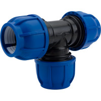 Компрессионный тройник TEBO ПНД 50x50x50 T-ПНД.Тр.0.50-50-50.CN