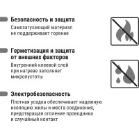 Термоусадочная трубка, клеевая ТТкНГ(3:1)-12,7/4,3-Ж TDM ELECTRIC SQ0548-1108