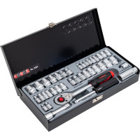 Набор 12-гранных дюймовых и метрических головок FORCE 3391