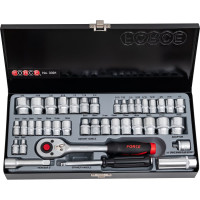 Набор 12-гранных дюймовых и метрических головок FORCE 3391