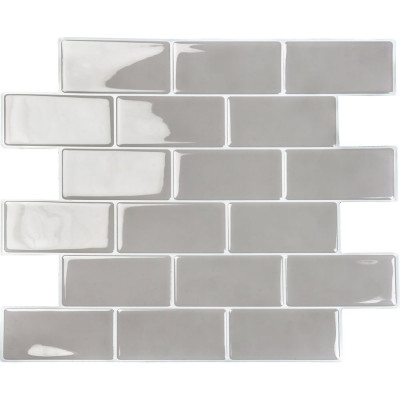 Комплект полимерной 3D плитки LAKO 30.5х30.5 см, 10 штук, Кирпичная кладка 23 LKD-AMZ002