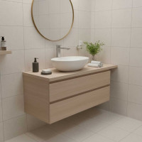 Смеситель для умывальника FASHUN высокий, Ф35, сталь SUS304, сатин A51217