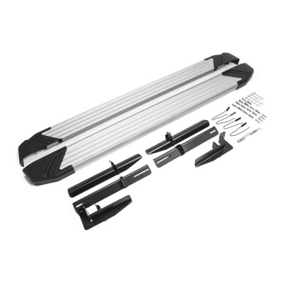 Пороги "Silver" Rival для Citroen C4 Aircross/C-Crosser/Mitsubishi ASX/Outlander, F173AL.4005.1