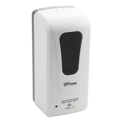 Дозатор СЕНСОРНЫЙ GFmark ПЕНА, пластик АБС, БЕЛЫЙ, большой, с окошком, 1000 мл 718