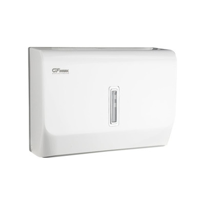 Диспенсер для бумажного полотенца GFmark Z сложения, с ключом, из АБС пластика, цвет БЕЛЫЙ. 921