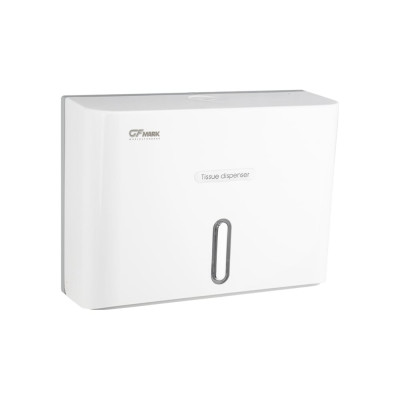 Диспенсер для бумажного полотенца GFmark Z сложения, с ключом, из АБС пластика, цвет БЕЛЫЙ. 919