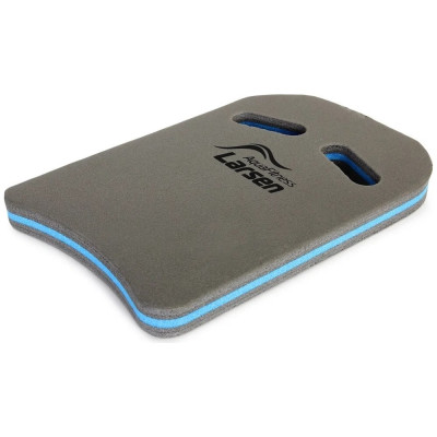 Доска для плавания Larsen AquaFitness YP-08SP р28x45x3.5, графит/бирюзовый 4690222169911