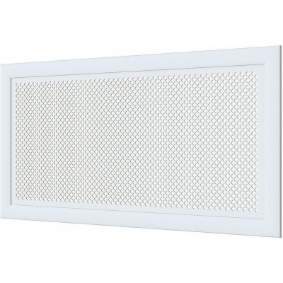 Декоративный экран для радиаторов и батарей Cosca Decor Модерн 600x1200 мм, белый, дедало, с рамкой СПБ002096