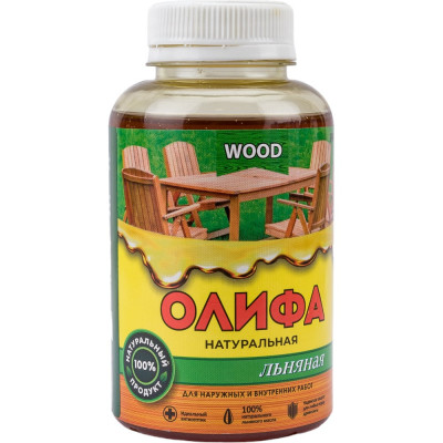 Льняная натуральная олифа Farbitex ПРОФИ WOOD 0.25 л 4300012030