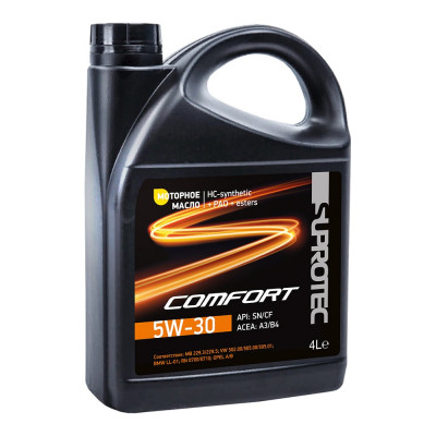 Моторное масло Suprotec comfort 5w-30 нс-синтетическое, 4 л 124343
