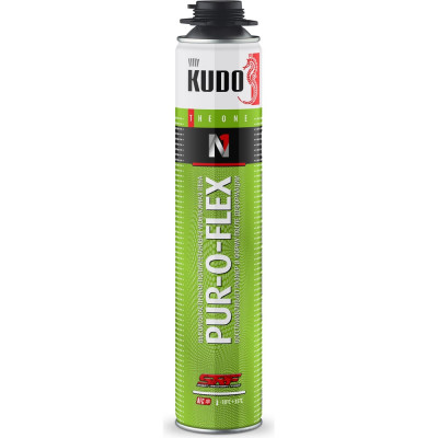 Эластичная монтажная пена KUDO Pur-o-flex профессиональная, всесезонная KUPP10FL35+