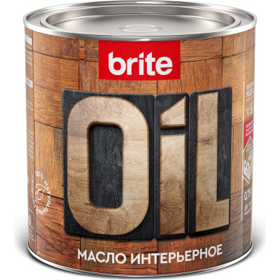 Интерьерное масло BRITE FLEXX бесцветное, банка 0,75 л 212483
