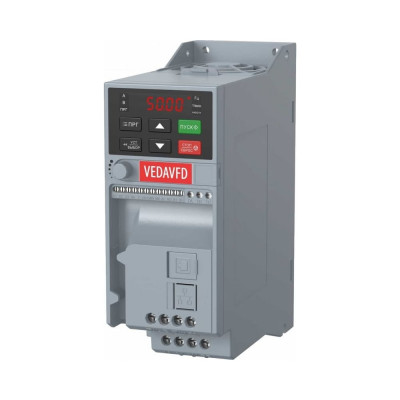 Преобразователь частоты VEDA VFD vf-51-p2k2-0005-t4-e20-b-h, 2,2квт, 380в, ip20 ABA00007