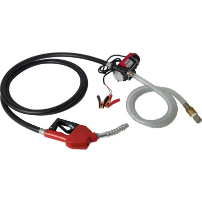 Электрический насос для раздачи топлива WIEDERKRAFT 300 вт, раздаточный шланг 2 м, резиновый шланг WDK-DYB50HT