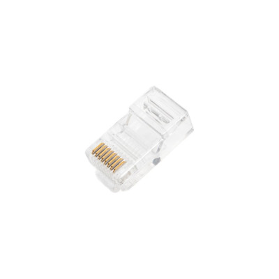 Коннектор сквозной (проходной) rj-45 (8p8c) cat.5e, покрытие 3мкд, универ. ножи (упк.50шт) Ripo 003-400035/50