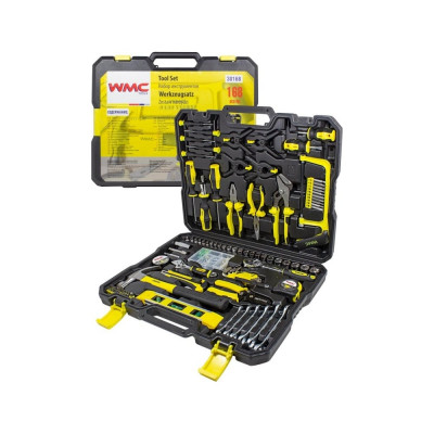 Набор инструментов WMC TOOLS 168пр, 1/4", 3/8", 6гр, 4-19мм WMC-30168(50798)