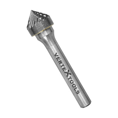 Бор-фреза по металлу твердосплавная, зенкер 90 град., тип K, 12 мм vertextools 3648-12