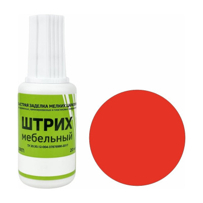Мебельный штрих Resmat цвет красный, блистер арт. 2170