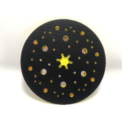 Шлифовальная опора (подошва, тарелка) для Mirka 150 мм, средняя жесткость, длинный крючок, 53 отверстия Speed Phantom QD0147