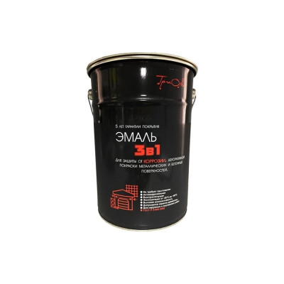 Эмаль 3в1 Триоль графит, полуматовая 00032135