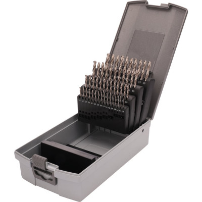 Набор сверл по металлу 1-5.9 мм, HSS-G, DIN338, 50 шт RUKO 214217RO