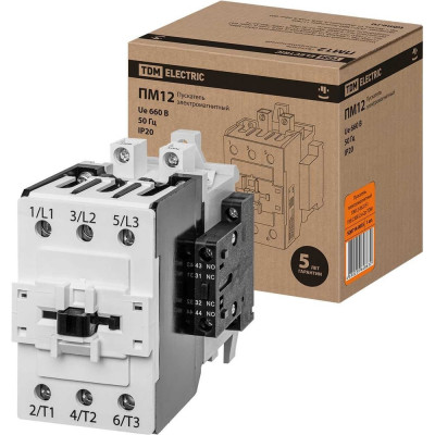 Электромагнитный пускатель TDM ELECTRIC ПМ12-063151 У3В 230B 2з+2р SQ0714-0055