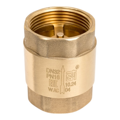 Обратный пружинный клапан STI 32 NEW латунь ТТ000014780