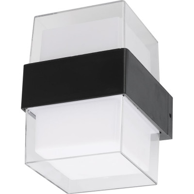 Светодиодный накладной уличный светильник Uniel Ulu-p26b-2x5w/4000k ip65 black архитектурный белый свет (4000k). корпус черный. tm UL-00010518