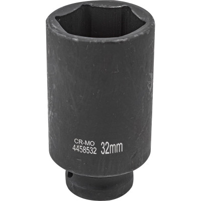 Головка ударная глубокая 6-гранная 32 мм, 1/2"DR Partner PA-4458532(13081)