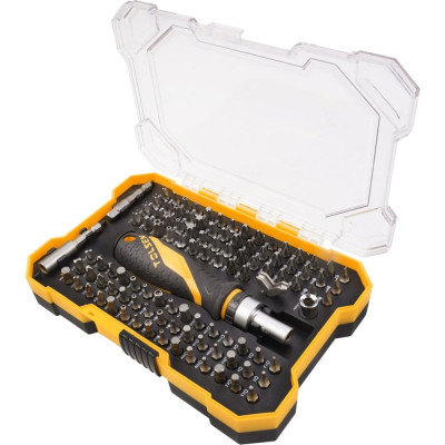 Набор вставок (бит) TOLSEN 1/4", PH, PZ, Hex, Torx, Slotted, 105 предметов 20188