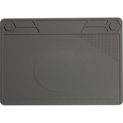 Термостойкий коврик для пайки и ремонта T616 400x290 мм, серый QUICKO QTST616
