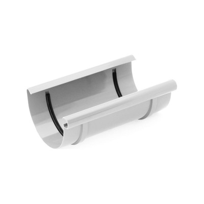 Муфта желоба BRYZA 125 мм, белая 62-031