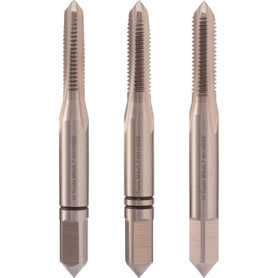 Набор метчиков из 3-х шт. H-Tools М4 шаг 0.7мм DIN352 HSSE 230040EHT