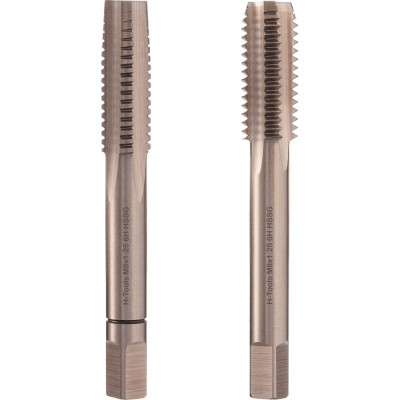 Набор метчиков из 2-х шт. H-Tools М8 шаг 1.25мм DIN352 HSS-G 230080TXHT-2