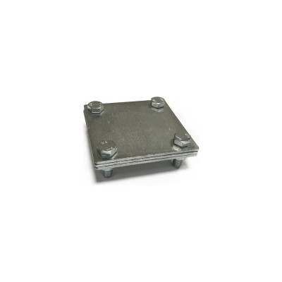 Соединительный зажим Protectpro полоса/полоса(3 пластины 70x70 мм) оцинк. 6008