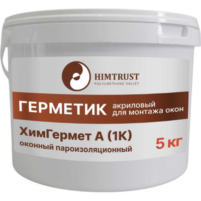 Акриловый герметик Химтраст оконный пароизоляционный (1к) (белый)_ведро 5 кг 7639