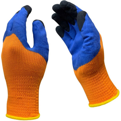 Перчатки рабочие Master-Pro® НОРД (ИРТЫШ) акриловые с двойным латексным покрытием / утепленные непромокаемые, размер 10 (L-XL) 2 пары 7207-AQLIR-2