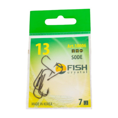 Крючок FISHCRYSTAL FS SODE №13, 7 шт 10006-13F