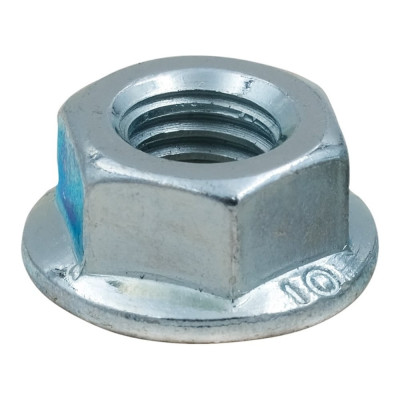 Гайки Море-Метизов DIN 6923, шестигранные с фланцем, класс прочности 10, цинк, М16x1,5, 10 шт. GAYKA6923M161510CM