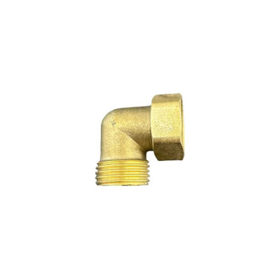 Угол 90 градусов GRIALE с накидной гайкой 1/2" Гайка х 1/2" штуцер латунь для внутренней разводки воды DK-421