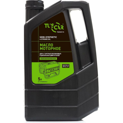 Масло 4-х тактное полусинтетическое SAE 5W30, API SJ/CF 5 л TUSCAR 301042045-50-1