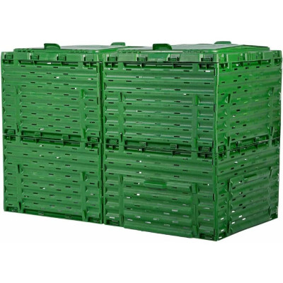 Компостер с крышкой Piteco 600 л, зелёный