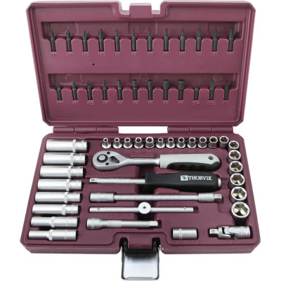 Набор инструмента THORVIK TS057 1/4DR, 57 предметов 054003